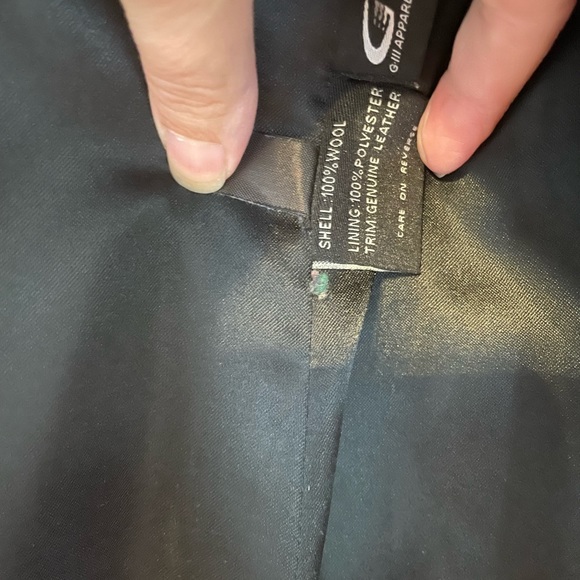 Kenneth Cole NY Black Wool Dress Coat Size 8 - Picture 4 of 7